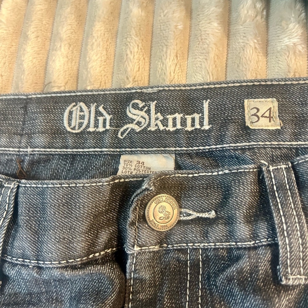 Old Skool Men’s Dark Wash Straight Leg - Picture 5 of 8
